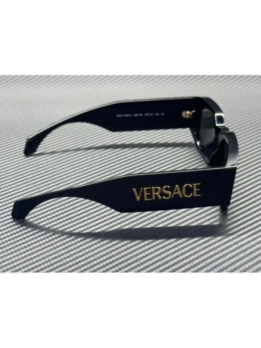 New Versace Men Black Sunglasses 55-18-140